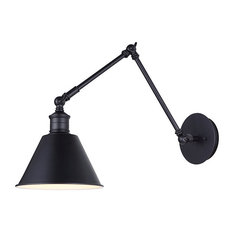 Canarm IWF582A01 Morocco 1 Light 12-1/2"H Wall Sconce - Black