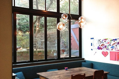 Dining room photo in New York