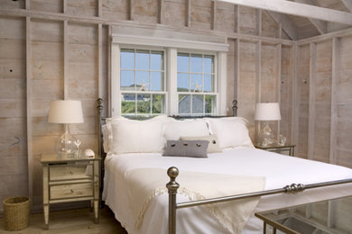 Bedroom - coastal bedroom idea in Boston
