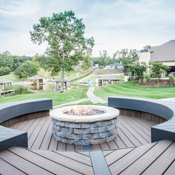 New Deck with Fireplace