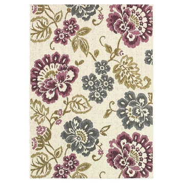 Couristan Dolce Tivoli Ivory-Multi Indoor/Outdoor Area Rug - 8 Foot 1 Inch x 11