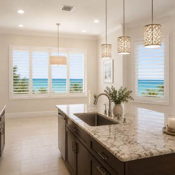 Oceanfront High-Rise Plantation Shutters Hutchinson Island FL