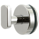 Preferred Bath Accessories - Anello Collection Glass Mounted Robe Hook, Polished Chrome - Hang your robe or towel in an easy-to-reach place. This robe hook is made to be mounted on your glass shower door or fixed glass panel 0.24-inch to 0.47-inch thick. A mounting hole of 0.5-inch diameter is required. Known for its innovative product designs and service excellence, Preferred Bath Accessories, Inc. offers a complete line of other coordinating Anello Collection accessories that will add style and sophistication to your d&eacute;cor. These products are durable, easy to install, and competitively priced.