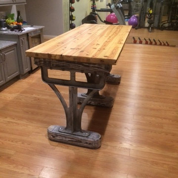 Lexington- Indsutrial Custom Farm Table Finished
