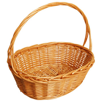 Wald Imports Brown Willow Decorative Storage Basket