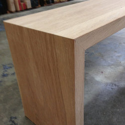White Oak Waterfall Bench - Products