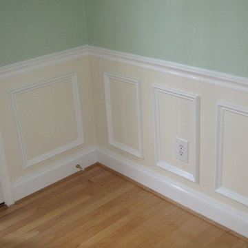 Wainscoting, Chair Rail, 6" Baseboards