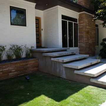 Midcentury modern landscape