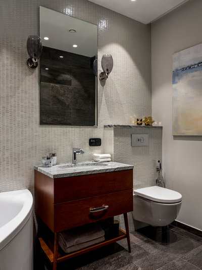 Современный Ванная комната by Porte Rouge Interiors