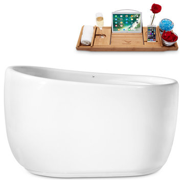 51" Streamline N2040BNK Freestanding Tub and Tray With Internal Drain