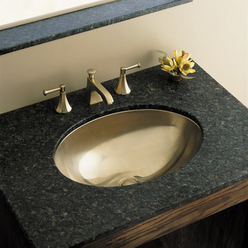 Rhythm Lavatory in Satin Bronze; Memoirs® lavatory faucet