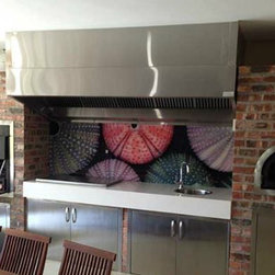 Beach house renovation printed glass - Kitchen Products