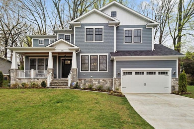 Inspiration for a craftsman exterior home remodel in DC Metro
