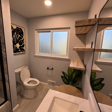 Home Remodel/ One Bath/paint/popcorn removal/LED Can lights/baseboards/Flooring