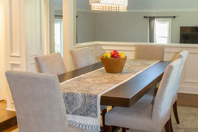 Inspiration for a modern dining room remodel in Other