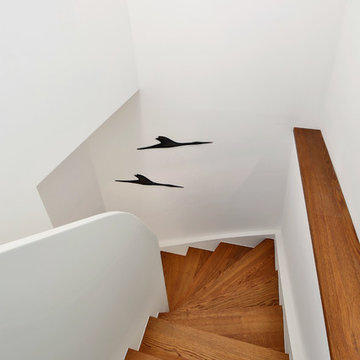 Treppe ins Dachgeschoss