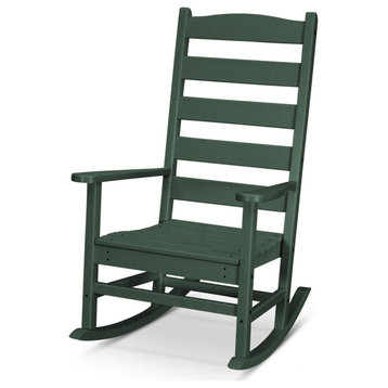 Polywood Shaker Porch Rocking Chair, Green