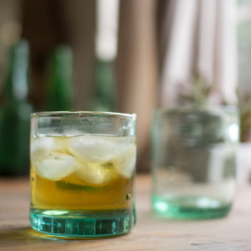 Set of 6 Recycled Glass Old Fashioned Glasses