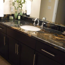 Spectrus granite and dark cabinets
