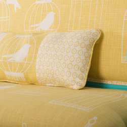 Birdcage Settee in aqua - Products