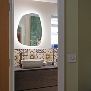 Warm, Bold & Playful – A Colourful Mediterranean Ensuite in Manchester