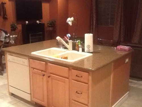 Choosing A Kitchen Sinkage Faucet To Match Bisque Appliances