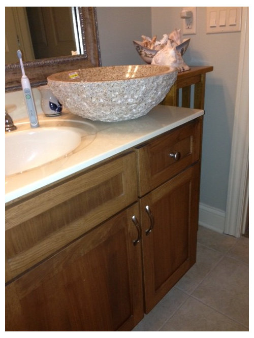 A Vessel Sink Installation, Bathroom Vanity Vessel Sink Height
