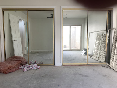 Do I Have To Change Out These Older Brass Mirror Closet Doors Brass Mirror Closet Doors, Are Mirrored Closet Doors Outdated