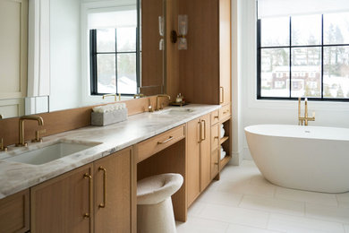 Bathroom - transitional bathroom idea in New York