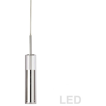 Dainolite LUN-1LEDP-PC Luna, 12" 5W 1 LED Pendant