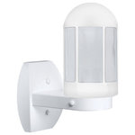 Besa Lighting - Besa Lighting Costaluz 3151 Series - One Light Outdoor Wall Sconce - Series 3151 wall luminaire feature blown glass. ThCostaluz 3151 Series White Clear Glass *UL: Suitable for wet locations Energy Star Qualified: n/a ADA Certified: n/a  *Number of Lights: Lamp: 1-*Wattage:75w Medium base bulb(s) *Bulb Included:No *Bulb Type:Medium base *Finish Type:White