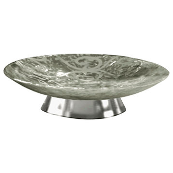 nu steel Mercury Glass Soap Dish