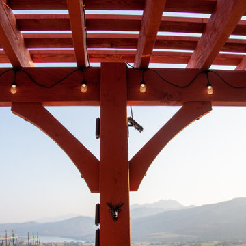 Pergola Installed on Pre-Established Deck Posts