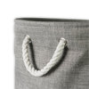 DII Round Modern Polyester Large Storage Bin in Variegated Gray