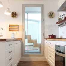 cocina en dos frentes