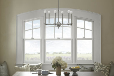 Elegant dining room photo in New York