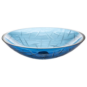 Eden Bath EB_GS48 Blue Crystal Oval Tempered Glass Vessel Sink