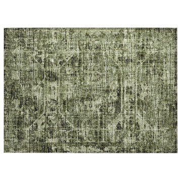 Indoor/Outdoor Othello AOT32 Olive Washable 1'8" x 2'6" Rug