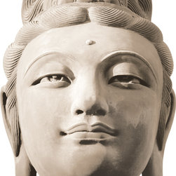 Platin Art's Deco Glass Wall Decor- Buddha's Head - Wallpaper