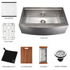 33" Moritz Apron Mount Kitchen Sink in Fingerprint Resistant Stainless Steel