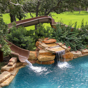 Water Slide and Waterfall