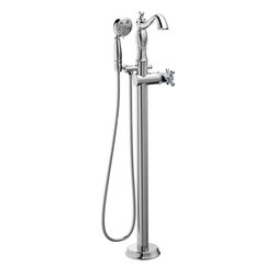 Delta Victorian&reg; Floor Mount Tub Filler - Tub And Shower Faucet Sets