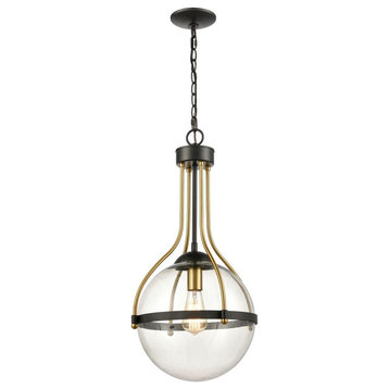 1 Light Pendant in Transitional Style - 26 Inches tall and 14 inches wide