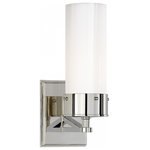 Visual Comfort - Marais Medium Bath Wall Sconce, 1-Light, Polished Nickel, 11.25"H - This beautiful wall sconce will magnify your home with a perfect mix of fixture and function. This fixture adds a clean, refined look to your living space. Elegant lines, sleek and high-quality contemporary finishes.Visual Comfort has been the premier resource for signature designer lighting. For over 30 years, Visual Comfort has produced lighting with some of the most influential names in design using natural materials of exceptional quality and distinctive, hand-applied, living finishes.