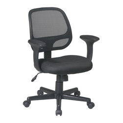 Back Black Task Office Chair - Office Chairs