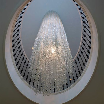 Entry chandelier detail