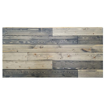 Pine Express Panel Accent Wall, 4 Pieces, Multi-Gray, 24"x48", 32 Square Feet