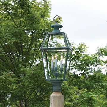 Old Colony Lantern - Verde Brass by Lazy Hill Farm Designs