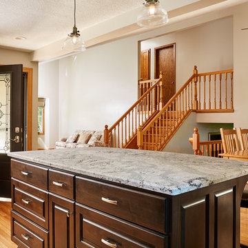 Open Concept Kitchen With Traditional Elegance