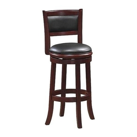 24" Augusta Swivel Stool, Cherry